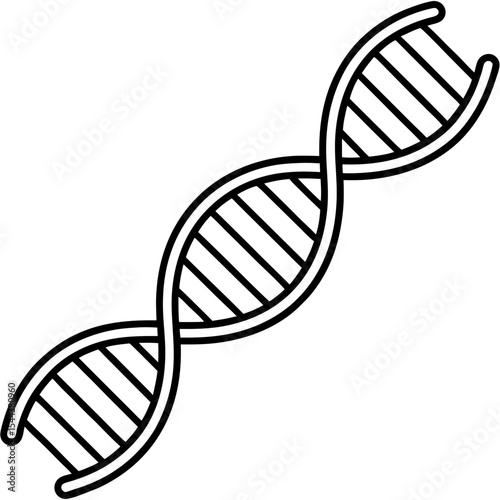 black and white dna strand clip art preview