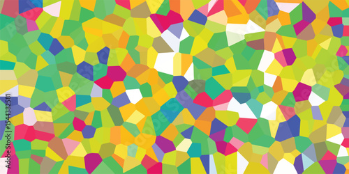 Abstract mosaic pattern with various vibrant color blocks creating an artistic modern design suitable for backgrounds and graphic design projects
