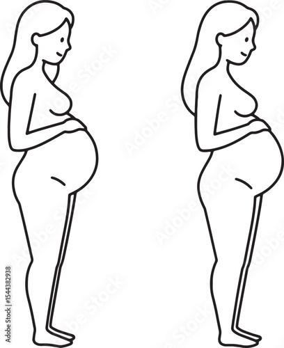 Pregnant woman with her husband