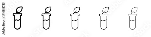 GMO icon vector outline set illustration sign