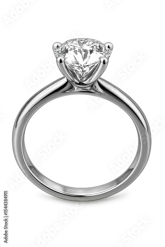 Solitaire Brilliance: A pristine solitaire ring glistens, the epitome of elegance and commitment, its single diamond sparkling with unparalleled clarity.