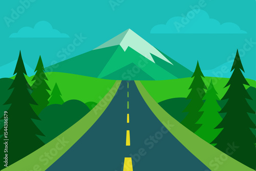 Scenic Mountain Road Trip Journey to the Majestic Peak