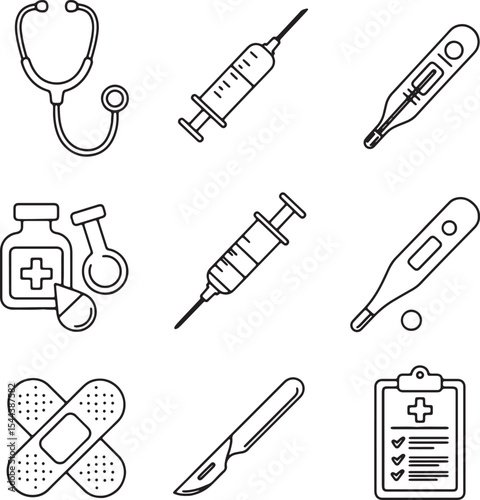 Set of medical icons