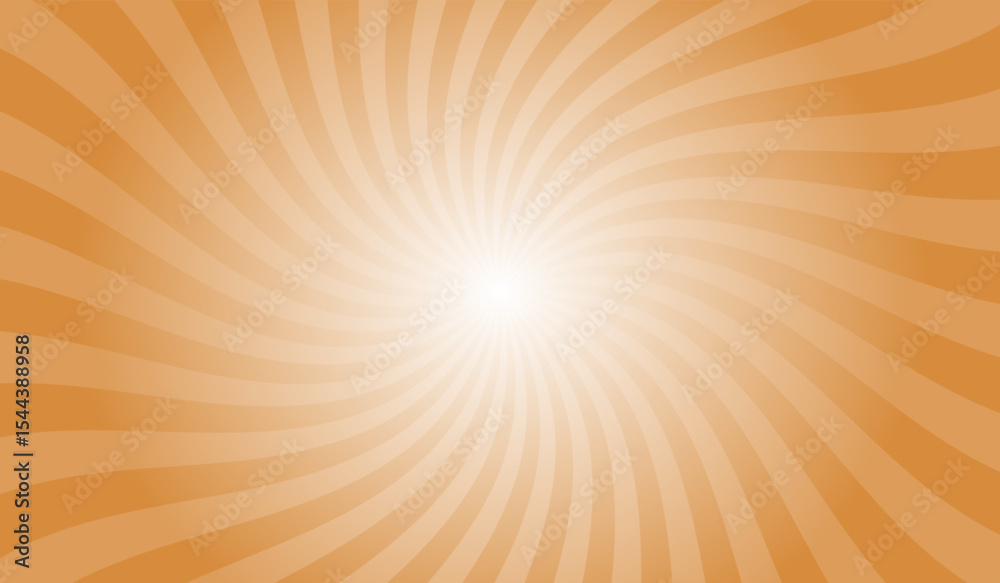 Obraz premium Rustic Orange Sunburst Background. Rustic Orange Radial Retro Glowing Rays Banner. Abstract Retro Whirlwind Starburst Vector Abstract Background. Twisted Radial Illustration.