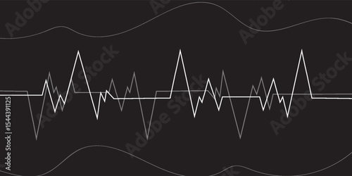 Heartbeat vector illustration. eps 10 modern.