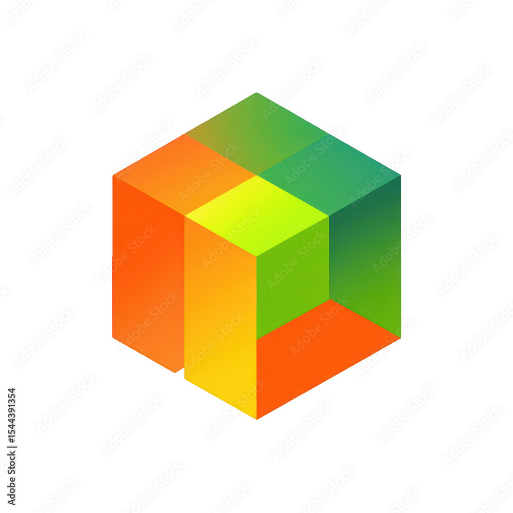 Fototapeta premium Colorful Cube Design