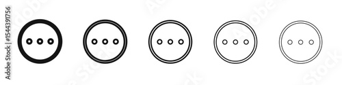 More icon vector outline set illustration sign