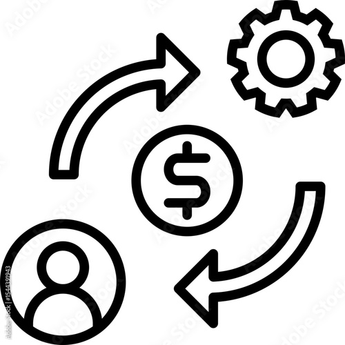 Automated Lending line icon