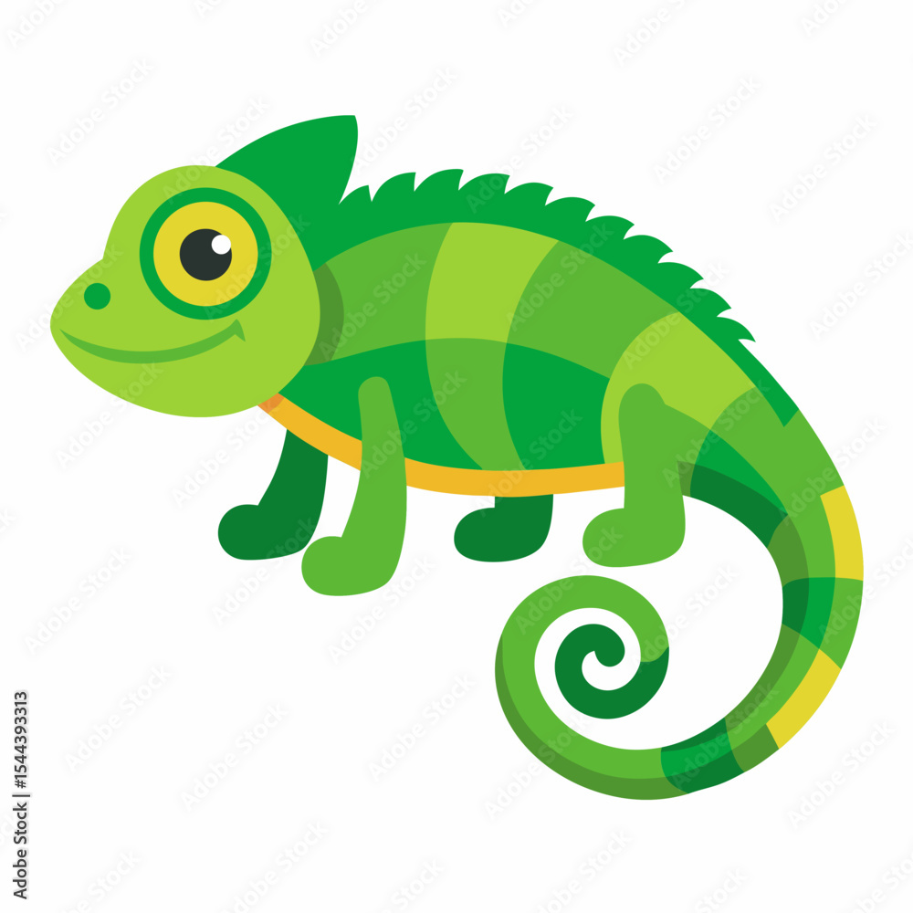 Fototapeta premium Simple Chameleon Illustration