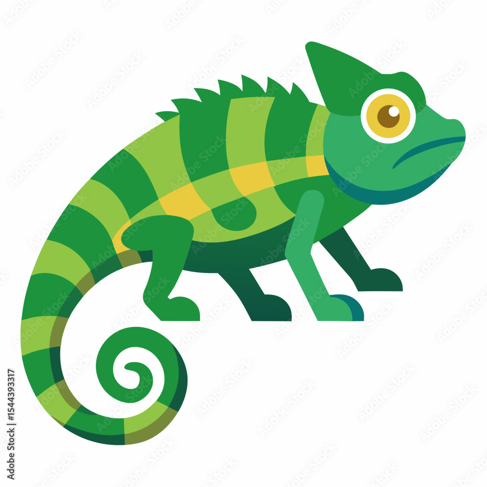 Fototapeta premium Simple Chameleon Illustration