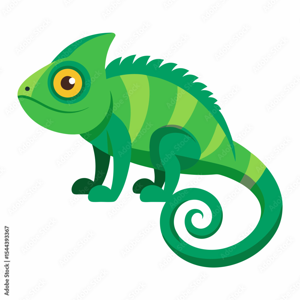 Fototapeta premium Simple Chameleon Illustration