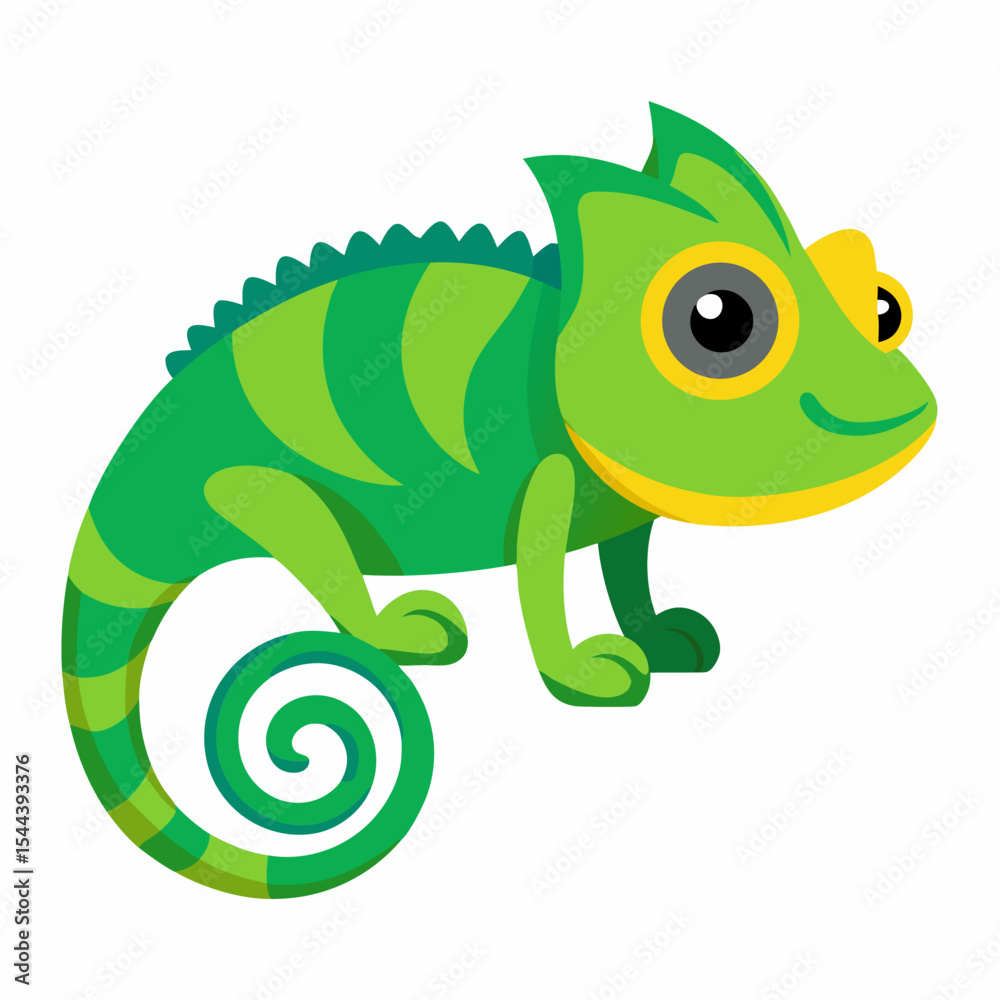 Fototapeta premium Simple Chameleon Illustration