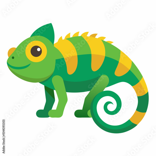 Simple Chameleon Illustration