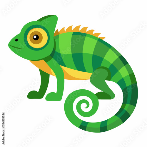 Simple Chameleon Illustration