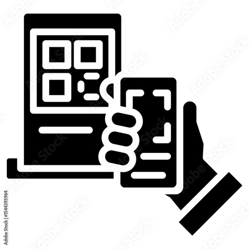 Qr Code Scan Payment glyph icon