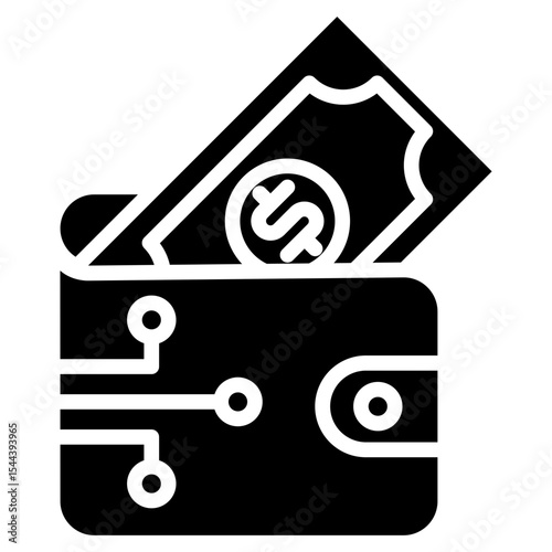 Digital Wallet glyph icon