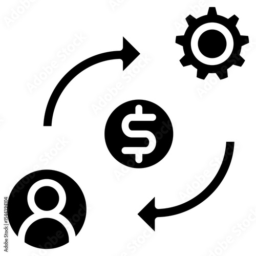 Automated Lending glyph icon