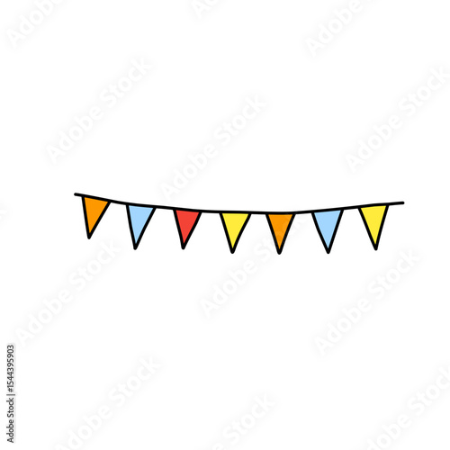 Colorful flag decoration