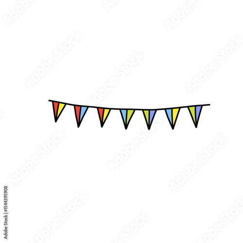 Colorful flag decoration