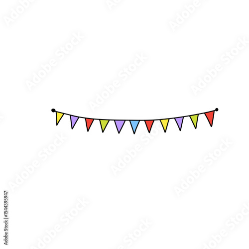 Colorful flag decoration