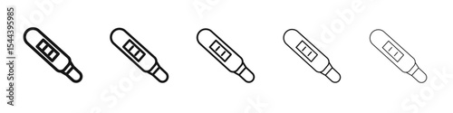 Pregnancy test icon vector outline set illustration sign