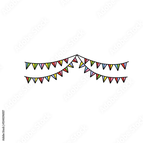 Colorful flag decoration