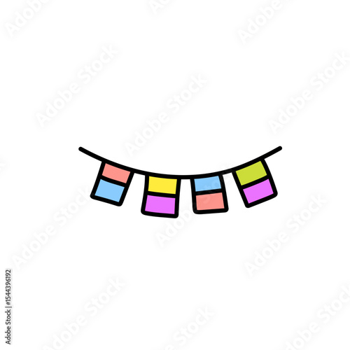 Colorful flag decoration