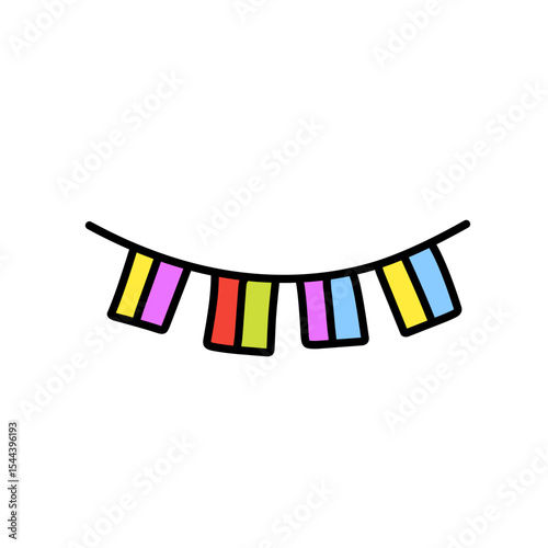 Colorful flag decoration