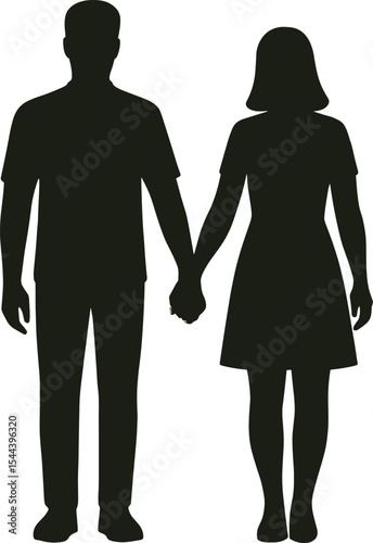 silhouette couple love together