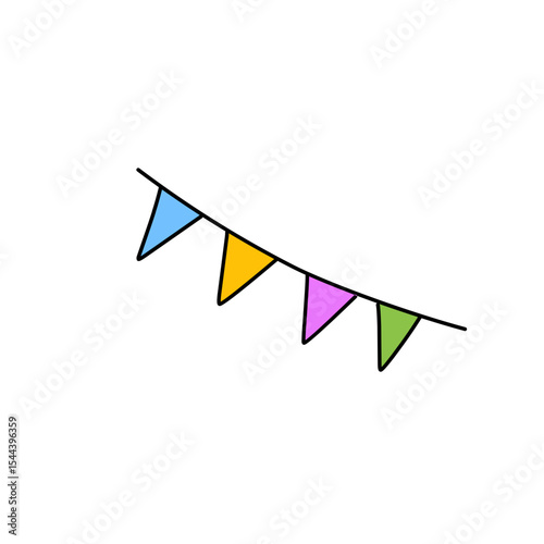 Colorful flag decoration