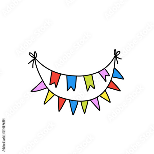 Colorful flag decoration