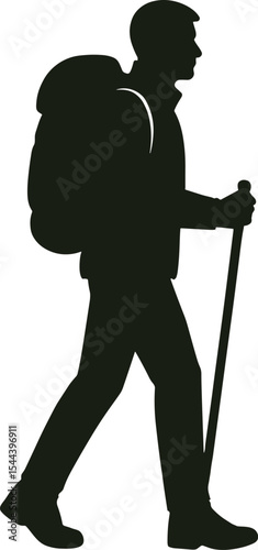 silhouette mountain climbing