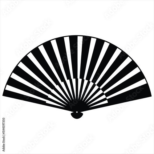 black fan isolated on black