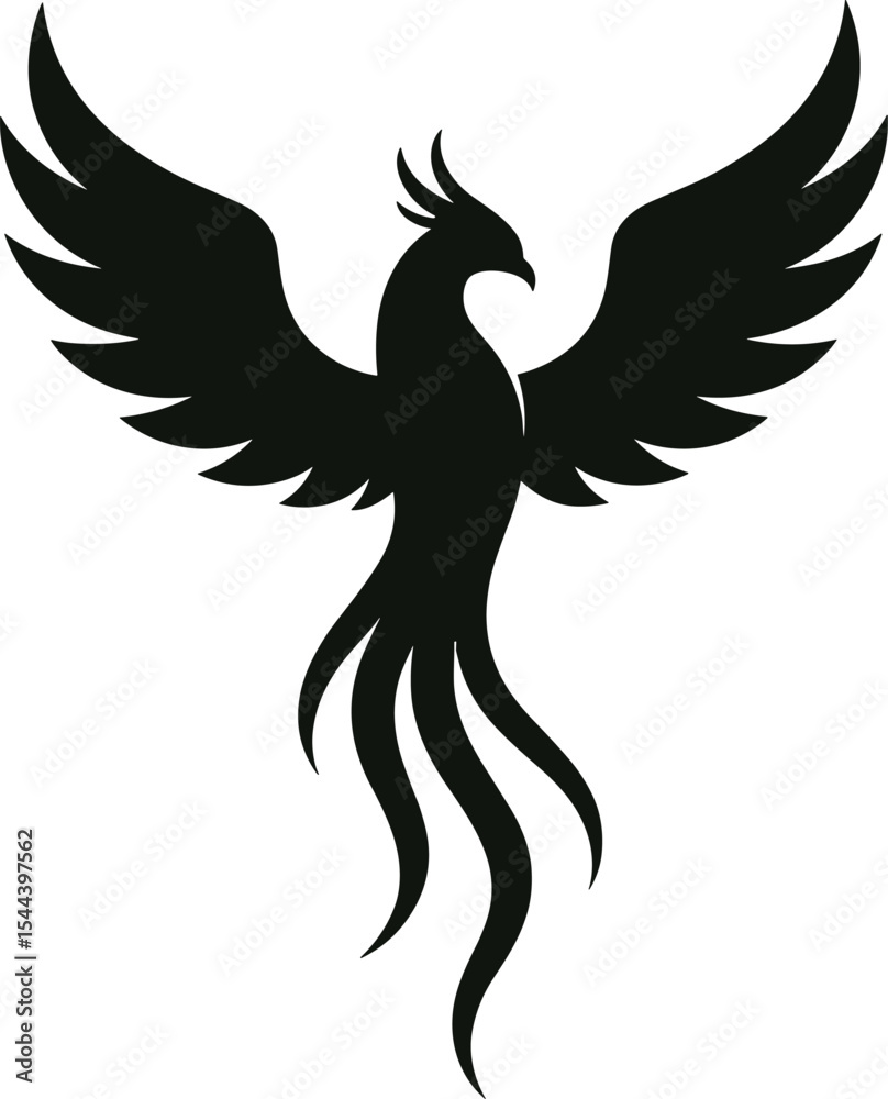 Obraz premium silhouette pheonix