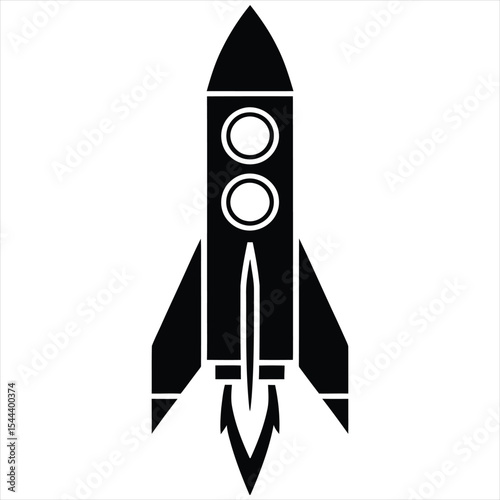 space rocket vector illustration