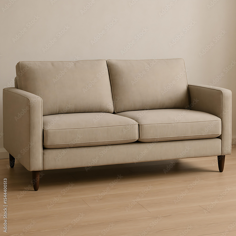 Fototapeta premium Stylish Living: Modern Sofa for Small Spaces