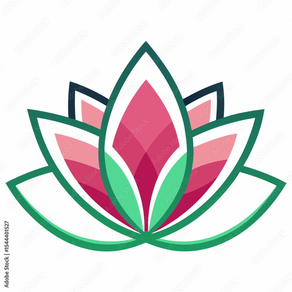 Obraz premium lotus flower icon