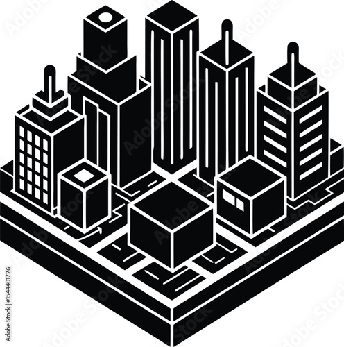 vector illustration of city buildings