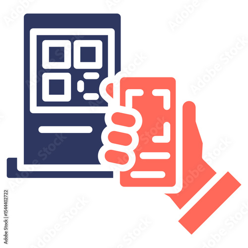 Qr Code Scan Payment glyph color icon