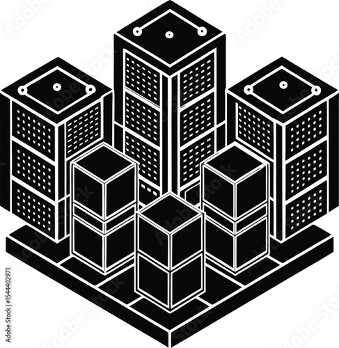 vector illustration of building