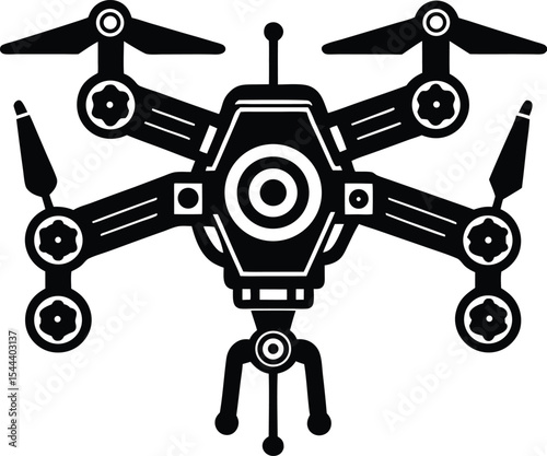 vector illustration of an old robot