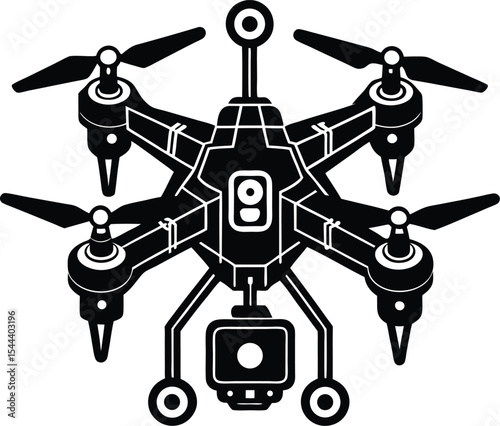 blue robot vector illustration