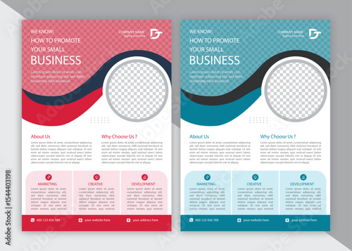 Professional Business Flyer Layout for Company Promotion