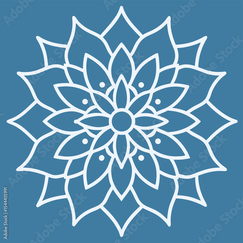 Intricate gold mandala design in vector format