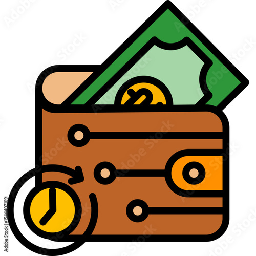 Buy Now Pay Later lineal color icon