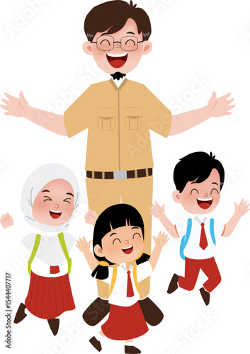 Teacher and student 