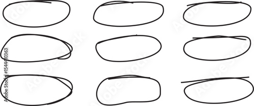 vector marker stroke. simple Doodle line