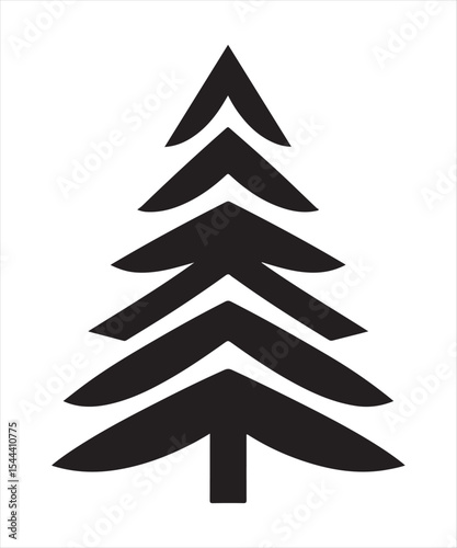 Modern Pine Tree Vector Collection for Holiday Design

