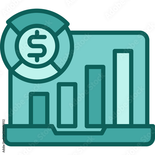 Financial Dashboard solid icon