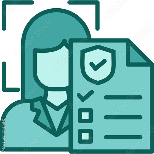 Kyc Verification solid icon